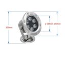 Lampe de Piscine 24W Submersible Acier Inoxydable IP68 DC24V - Blanc Neutre 4000K - 5500K