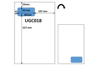 Etiquette intégrée 85 x 45 powerboutique priceminister - UGC018 