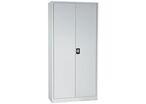 Manutan Expert - Armoire Orel Gris Métal Haute - 195x92 cm - 4 Tablettes 60kg - Serrure à clé - Garantie 10 ans