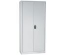 Manutan Expert - Armoire Orel Gris Métal Haute - 195x92 cm - 4 Tablettes 60kg - Serrure à clé - Garantie 10 ans