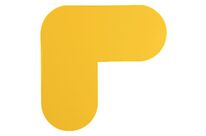 Autocollant Marquage Au Sol 200x200mm Jaune - Manutan