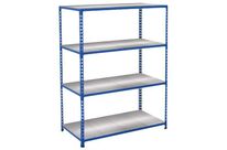 Manutan Expert - Rayonnage Rapid 2 Mi-lourd - 1980x1525x610mm - 4 Tablettes Acier - Montage Facile