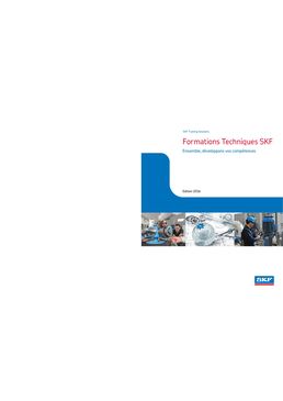 CATALOGUE DES FORMATIONS SKF 2016