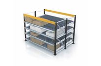 Rayonnage dynamique mi-lourd avec butée finale | Polypal 