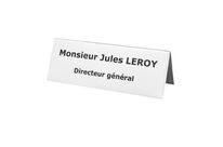 Porte-noms 2 faces hauteur 5 cm x largeur 20 cm