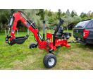 Mini-pelle tractable avec attelage - Rotation 360° moteur essence 15 ch MW Tools GMA360