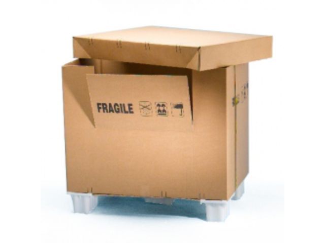 Container carton avec plots plastique NEOTAINER