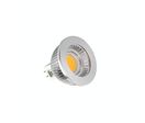 Kit spot LED étanche GU5.3 COB 5 watt (éq. 50 watt) - Couleur éclairage - Blanc chaud 3000°K. Finition - Blanc