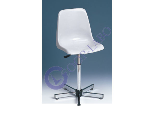 Siège à coque moulée 5 patins – 5 roulettes 