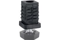 Embout carrée AVL - plastique et filetée M10 - 37525/10