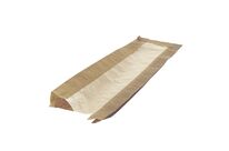 Sac sand. kraft brun avec fenêtre en cellulose 10 cm + 4 cm sur L36 cm(x1000) Firplast