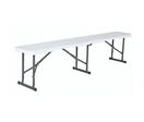 Lifetime - Banc pliant Eco 183cm Blanc - 4 places - Usage intensif collectivité - Empilable