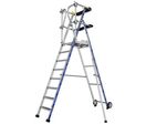 Tubesca-Comabi - Plateforme Sherpamatic Saloon 8 marches Aluminium - Hauteur travail 3.87m - Charge 150kg - Éco-responsable