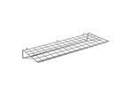 Etagère Horizontale pour Grilles 30x80 cm Gris Alu