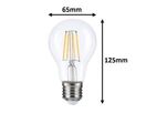 Ampoule LED E27 A70 12W Filament - Blanc Chaud 2300K - 3500K