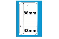 planche étiquette vêtement article avec trou format 48x88