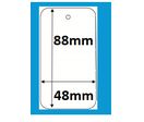 planche étiquette vêtement article avec trou format 48x88