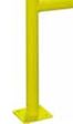 Barrière de sécurité avec platine - tube diamètre 60 mm – Jaune - 162-18141 