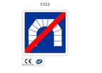 Panneau C112 sortie de tunnel