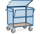 Chariot caisse en treillis avec couvercle | FETRA FRANCE