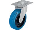 Blickle - Roulette pivotante à platine - 150 kg - Caoutchouc - Manutention intérieur/extérieur