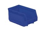 Manutan Expert - Lot de 38 Bacs à Bec Kangourou Bleu 3,5L - Plastique Haute Densité - Organiser Entrepôt - Gerbable