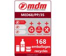 Support de manutention et de distribution | Demie palette plastique à semelles MED68/PP/3S