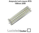Ampoule led crayon R7S 189mm 78 SMD 5630 20W Lumière du jour