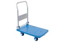 Manutan Expert - Chariot plastique dossier rabattable 200 kg - Roulettes caoutchouc 10 ans garantie