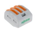 Connecteur à levier WAGO, 3 pôles Câble Acier 32A Polyamide 12AWG, 28 AWG, 4mm²