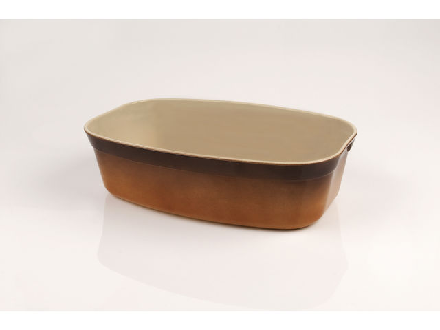 GER 636 - Terrine rectangulaire sarde bords arrondis 3 Litres