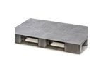 Palette plastique Eco 1200x800 pleine PP Recyclé