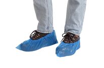 Sur-chaussure jetable en CPE bleu | CRISTAL HYGIENE
