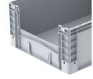 Bac gerbable norme Europe 800x600 x 320 mm avec ouverture - basicline plus