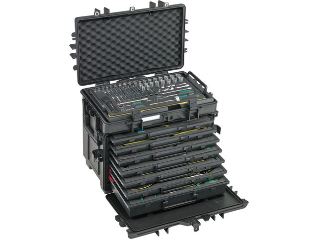 Kit AOG pour avions, dans coffre à outils à roulettes - STAHLWILLE | 13221 WT/TS