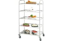 Chariot inox 5 plateaux