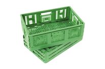 Plasgad - Bac Pliant Économique Vert 34L - Polypropylène Ajouré - Usage Alimentaire - Robuste 13kg