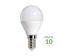 Pack de  10 - Ampoule E14 LED 6W 220V G45 Dimmable - Blanc Froid 6000K - 8000K