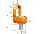 Oeillet de levage rotatif type PLAW en grade 10 