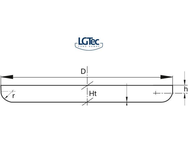 Fond plat en Inox 316L