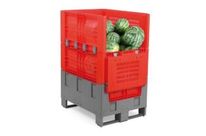 Caisse palette pliante 800x600x1100 ajouré