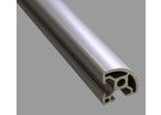 Profilé aluminium 30x30 arrondi fente 8 mm