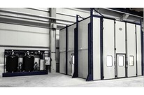 Cabine de lavage manuelle avec laveur à haute pression