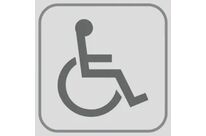 Plaque de signalisation handicapé