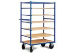 Chariot haut à 6 plateaux amovibles