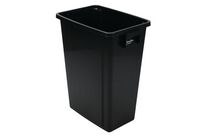 Manutan Expert - Poubelle de tri intérieur sans couvercle noir 60 L - Polypropylène recyclé 70% - Éco-responsable