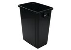 Manutan Expert - Poubelle de tri intérieur sans couvercle noir 60 L - Polypropylène recyclé 70% - Éco-responsable
