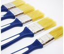 Lot de 5 pinceaux plats bi-matière - 3 tailles 25, 38 et 50 mm