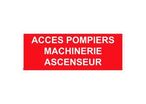 Panneau accès pompier machinerie ascenseur