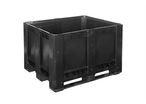 CAISSE-PALETTE 1200X1000X780 MM - PLEIN / 3 SEMELLES - 610 L MATIERE RECYCLEE